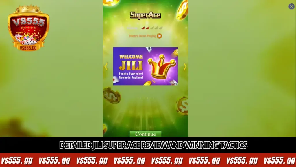 JILI Super Ace Review: The King of Card Slots 6 Detailed JILI Super Ace Review and winning tactics at VS555