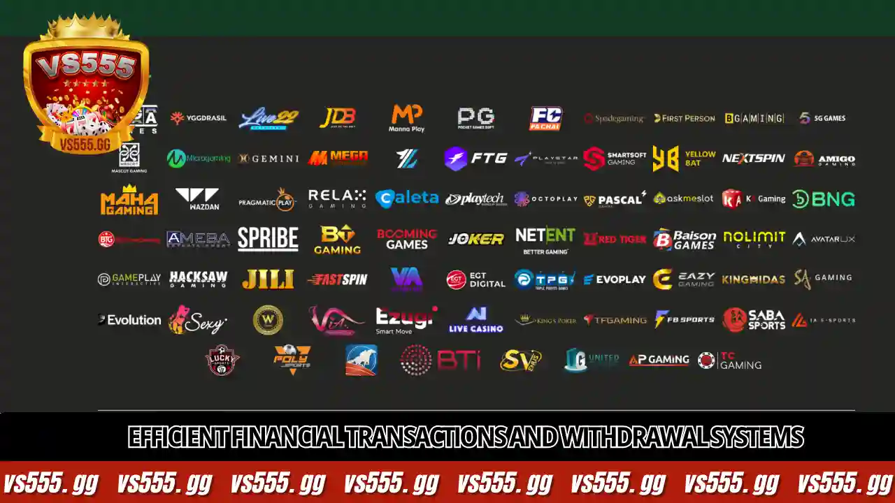 About VS555 8 Efficient financial transactions and withdrawal systems
