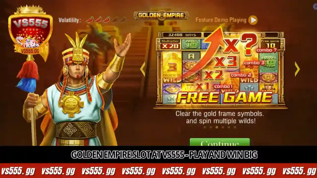 Golden Empire Slot: Explore 32,400 Ways to Win 1 Golden Empire Slot at VS555 - Play and win big rewards