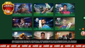 Sports Betting platform at VS555 for professional players