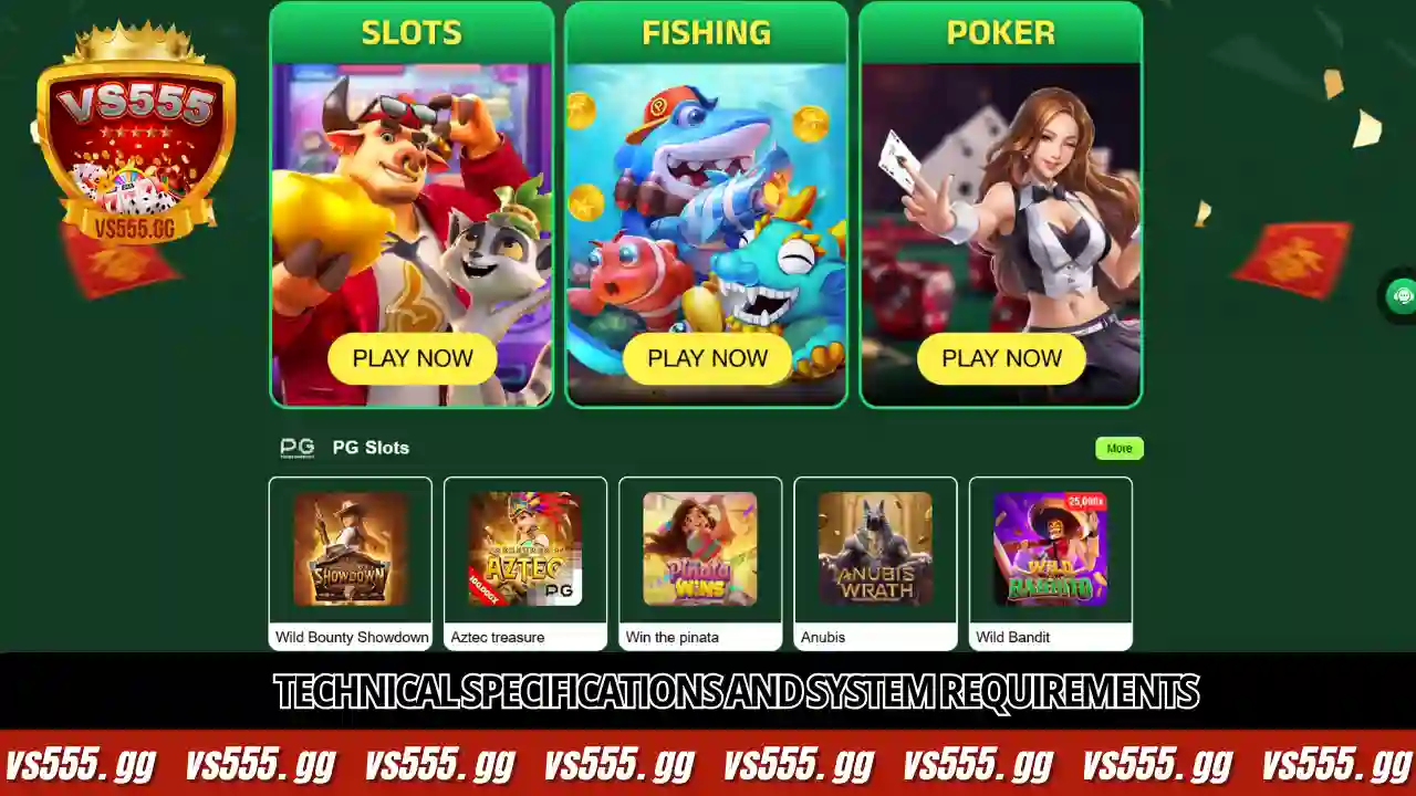 Technical specifications and system requirements